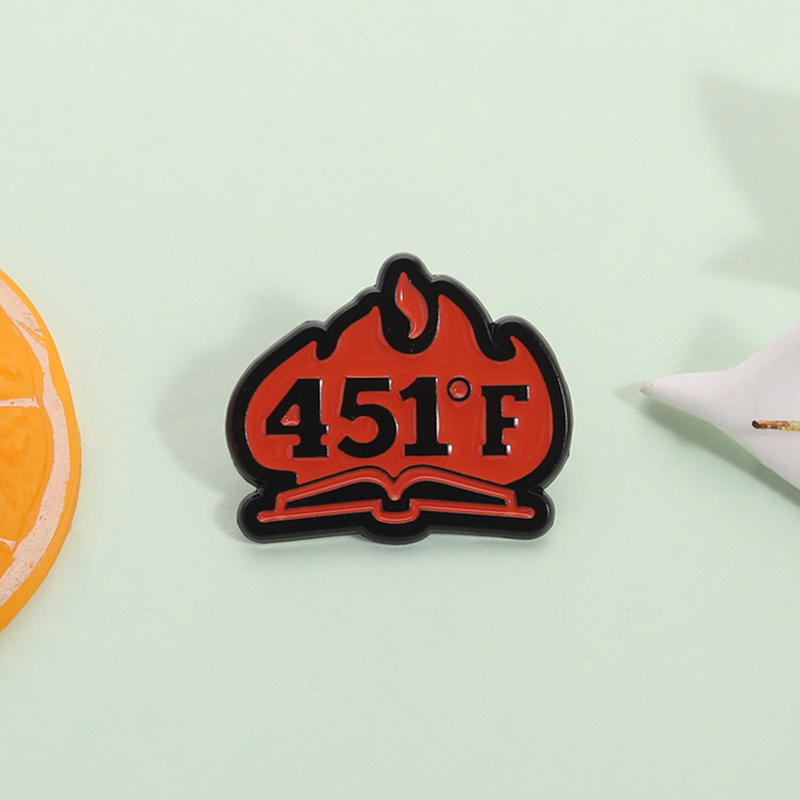 Fahrenheit 451 Book Enamel Pin - Science Buddies ulasan dan harga
