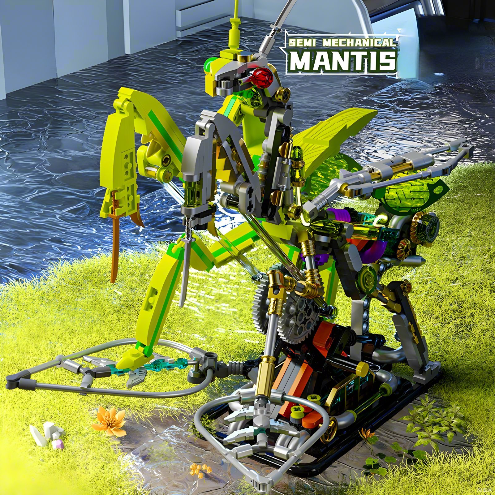 DIY Mantis building blocks sem - Science Toys Diy ulasan dan harga