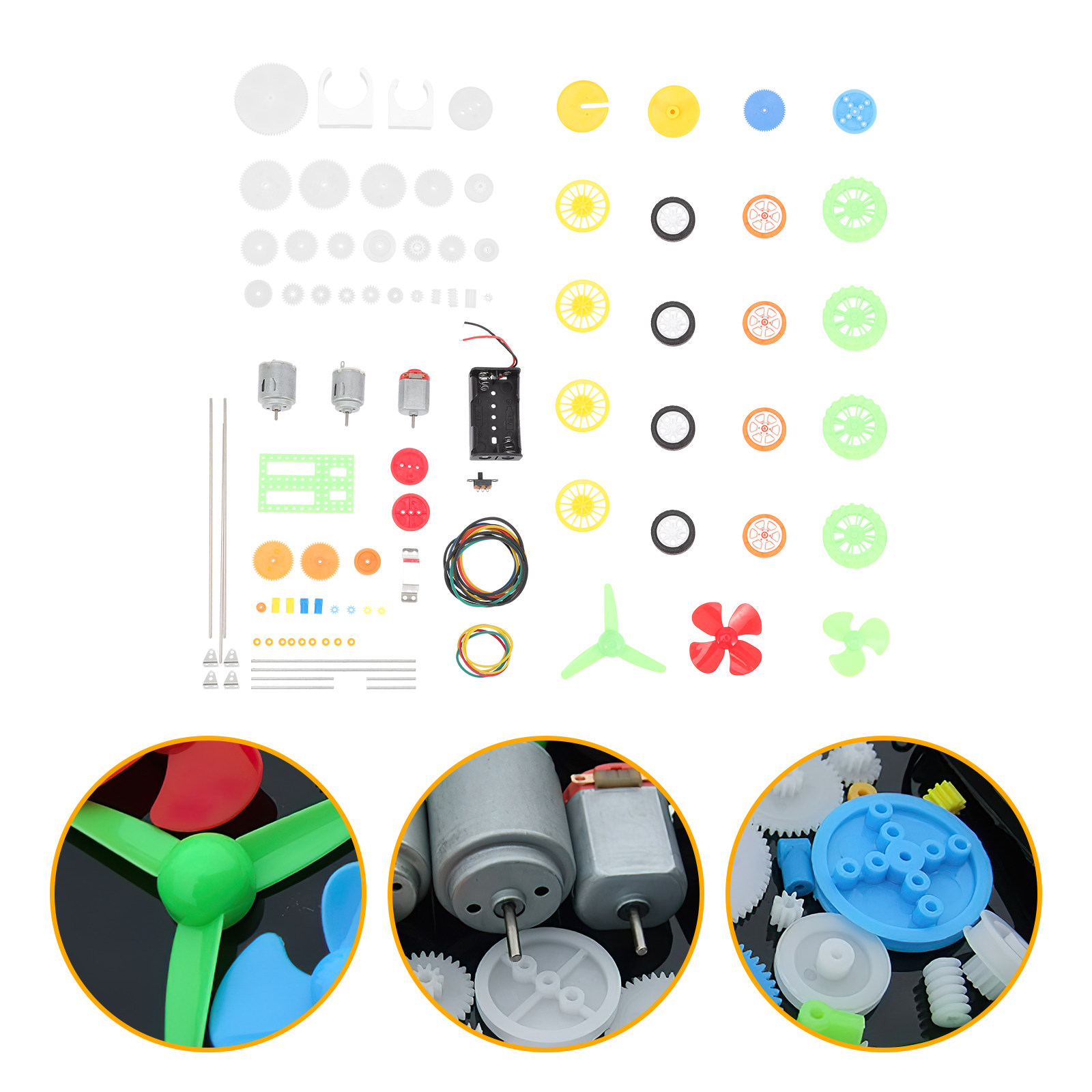 112Pcs Electric Motor Gears Ki - Science Project ulasan dan harga