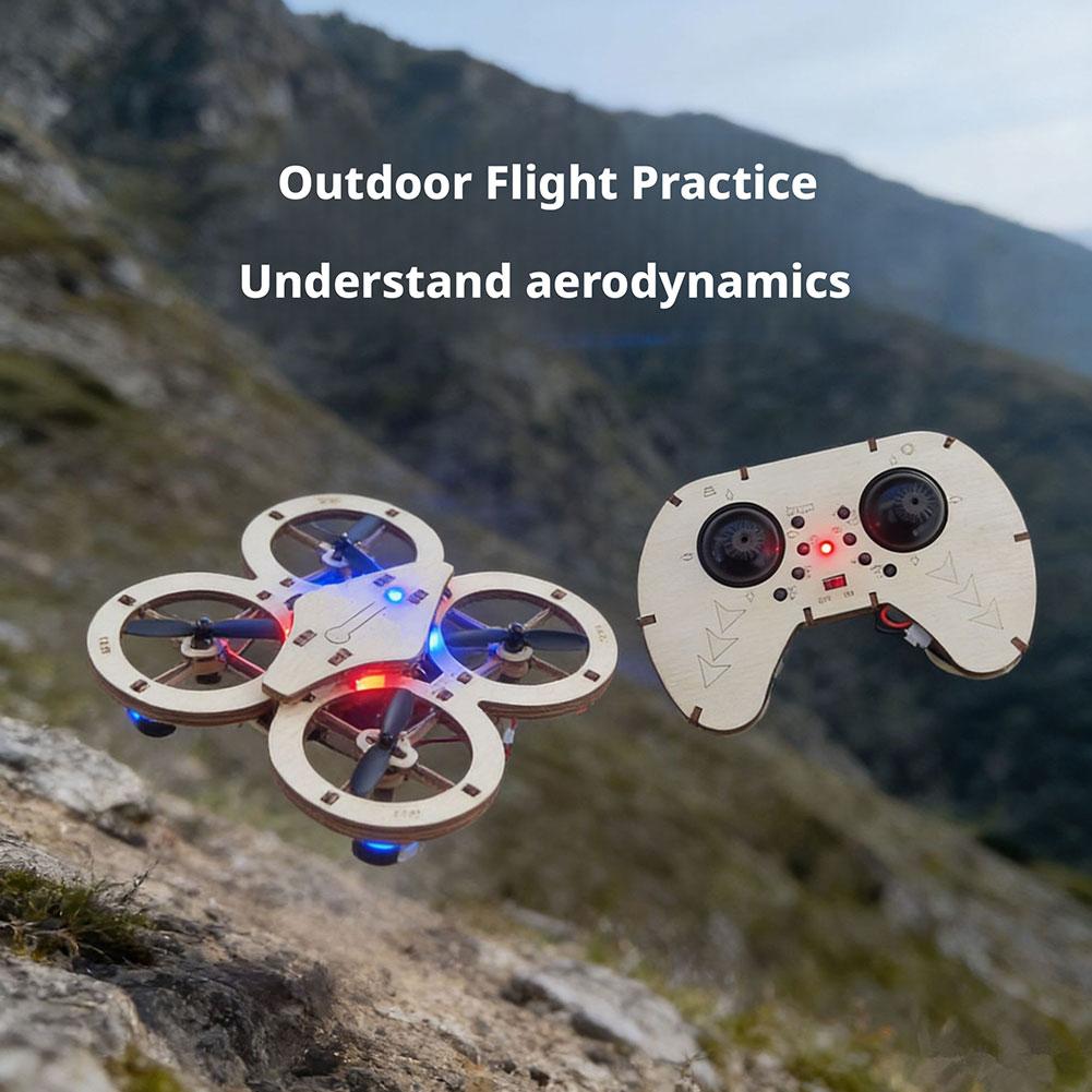 DIY Wooden RC Drone Quadcopter - Science Toys Diy ulasan dan harga