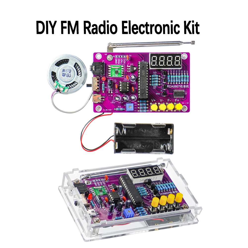 DIY FM Radio Electronic Kit 87 - Science Project Kit ulasan dan harga