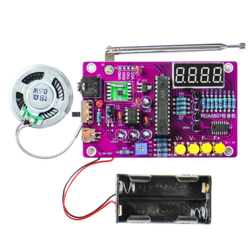 DIY FM Radio Electronic Kit 87 - Science Project Kit ulasan dan harga