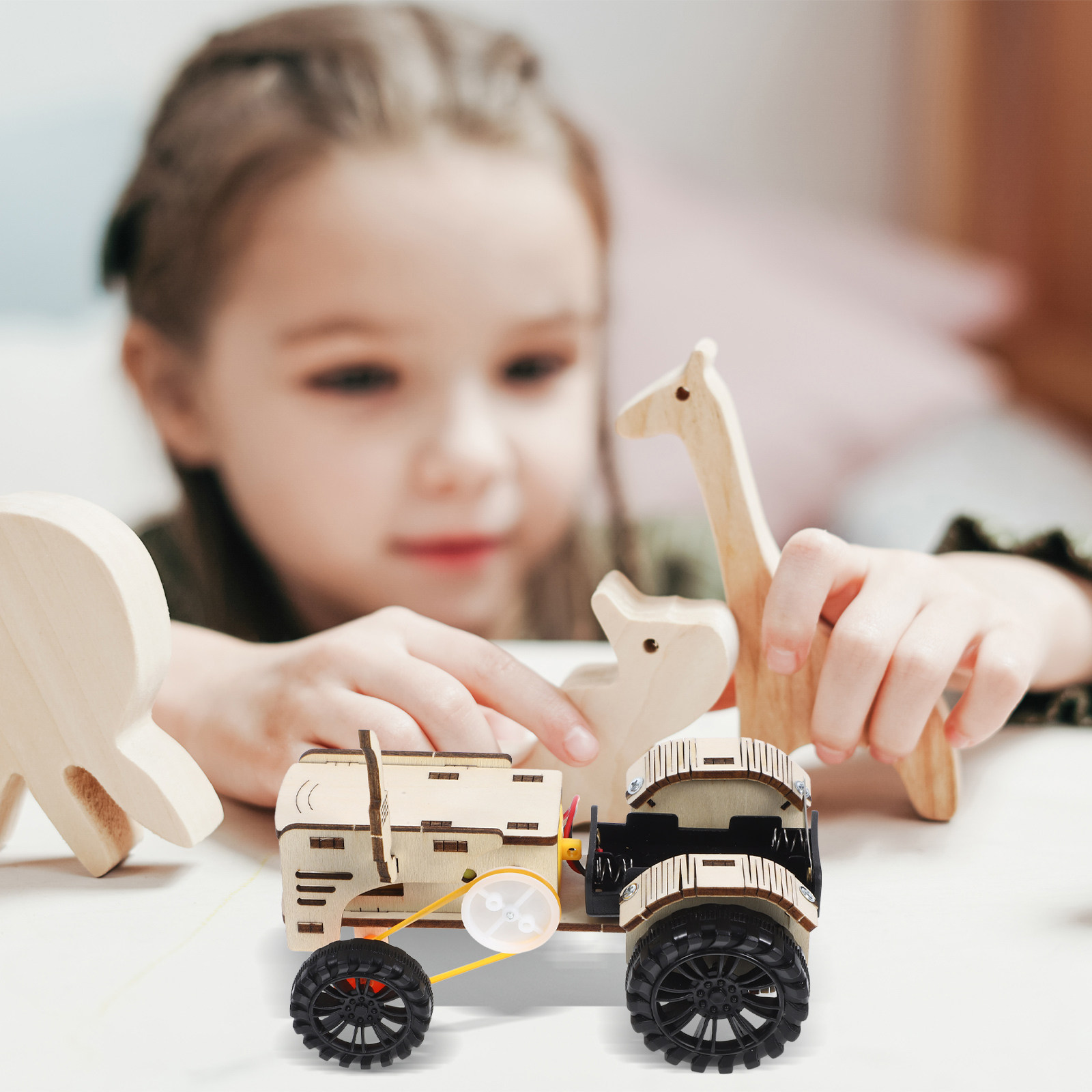 1Set DIY Tractor Science Exper - Science Project ulasan dan harga