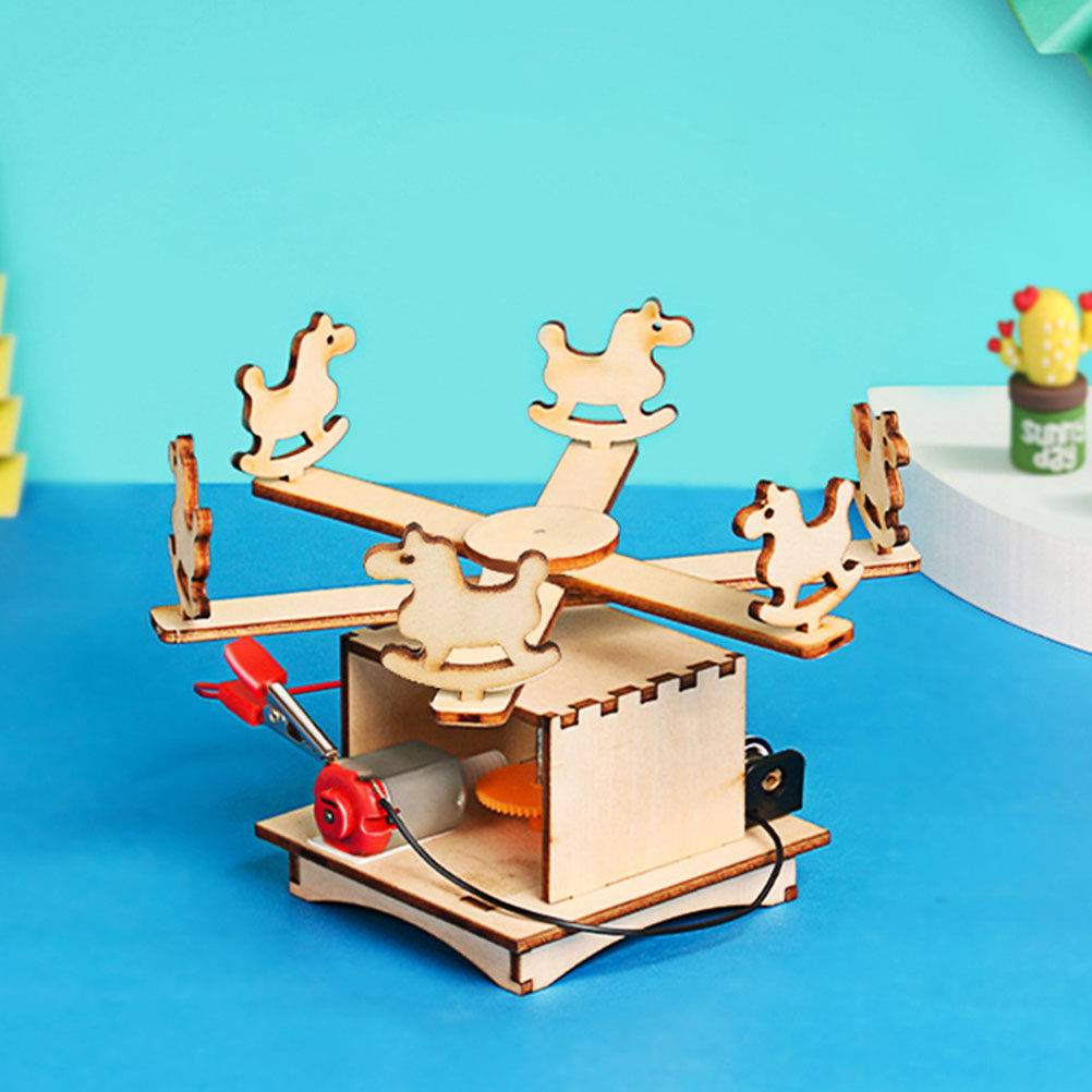 DIY Wooden Merry-Go-Round Asse - Science Project ulasan dan harga