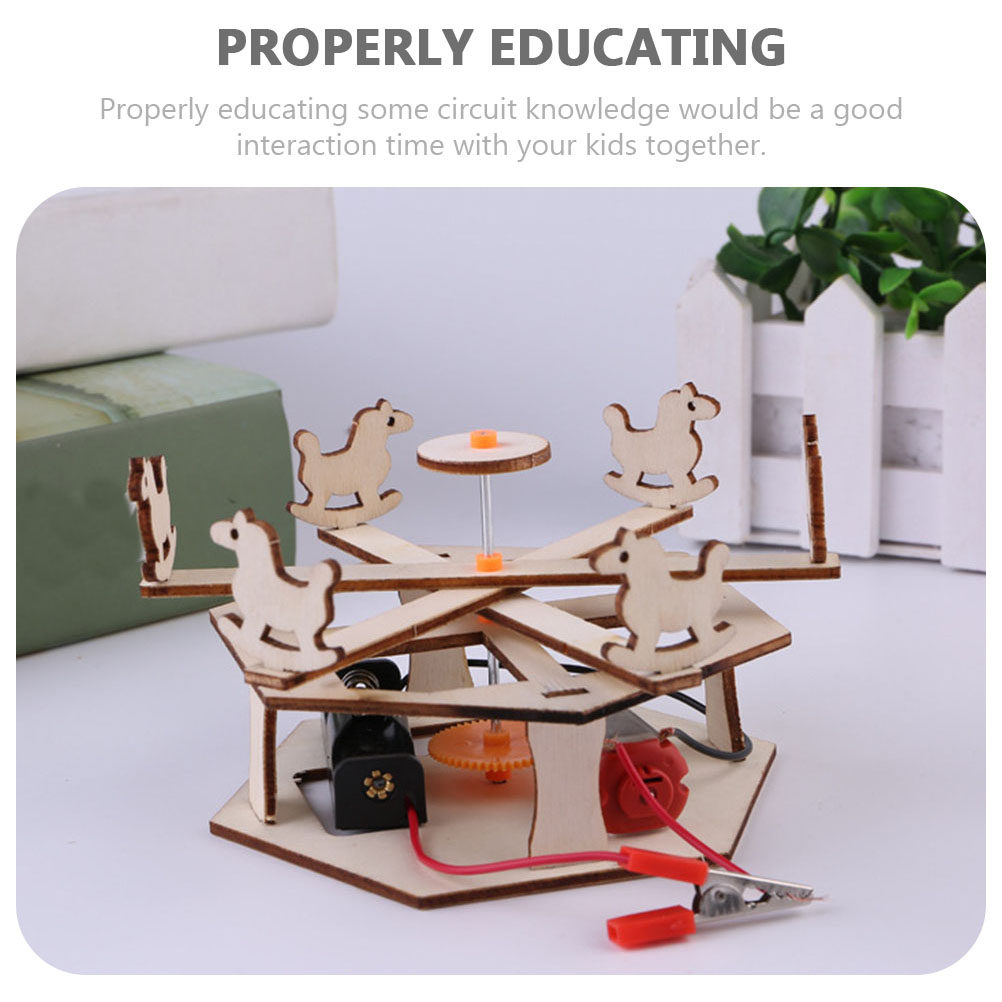 DIY Wooden Merry-Go-Round Asse - Science Project ulasan dan harga