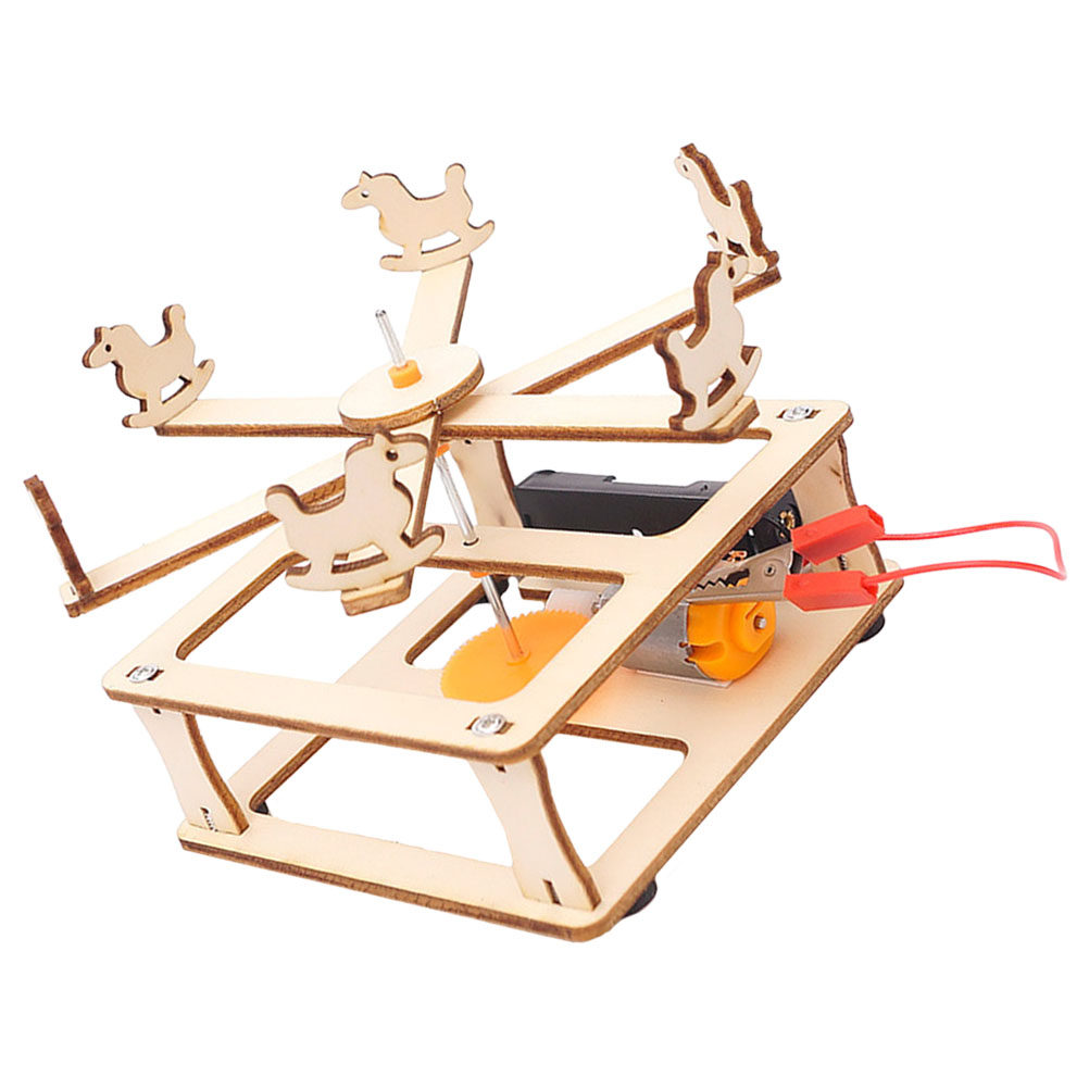DIY Wooden Merry-Go-Round Asse - Science Project ulasan dan harga