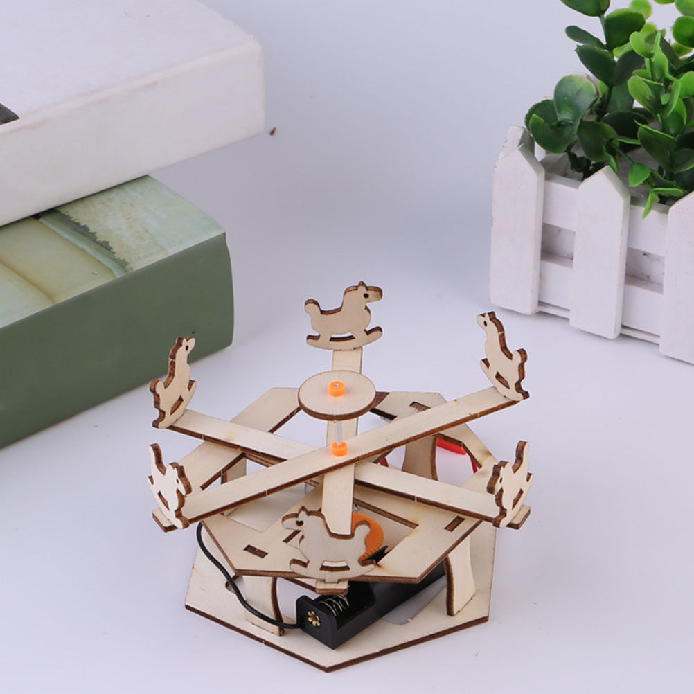 DIY Wooden Merry-Go-Round Asse - Science Project ulasan dan harga