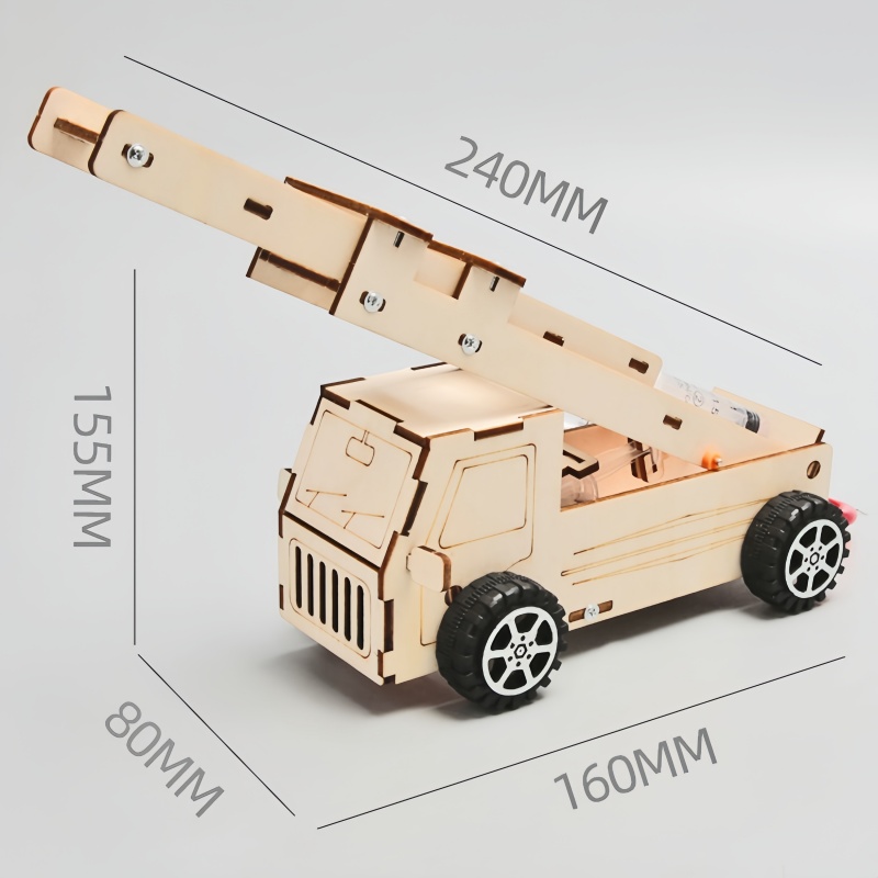 DIY Wood Ladder Fire Truck Mod - Science Project Kit ulasan dan harga