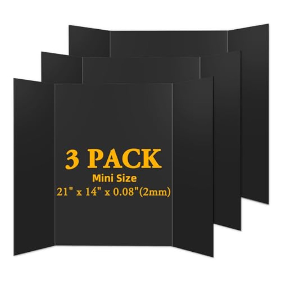 3PCS Small Trifold Poster Boar - Science Project ulasan dan harga