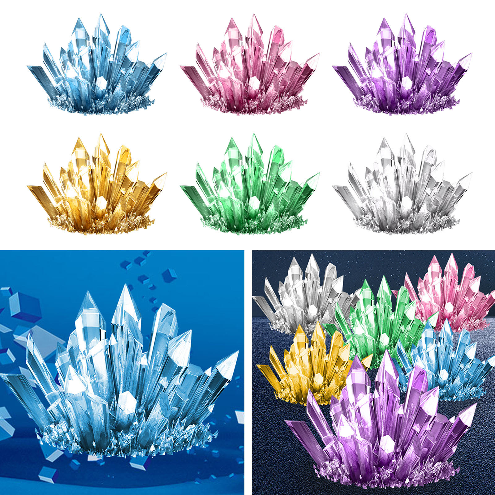 Crystal Growing Science Kit Bi - Chemistry Set Beginner ulasan dan harga